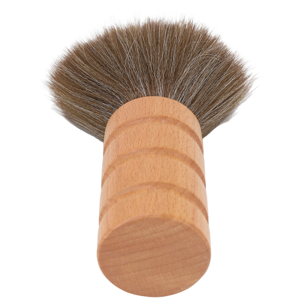 Men Shaving Brush with Wooden Handle Nylon Hair Flexible Foam Brush