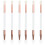 6 Pcs  -End Eyeshadow Brushes Heart Shaped Silicone Eyeshadow Brushes 2