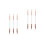 6 Pcs  -End Eyeshadow Brushes Heart Shaped Silicone Eyeshadow Brushes 4