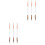 6 Pcs  -End Eyeshadow Brushes Heart Shaped Silicone Eyeshadow Brushes 3