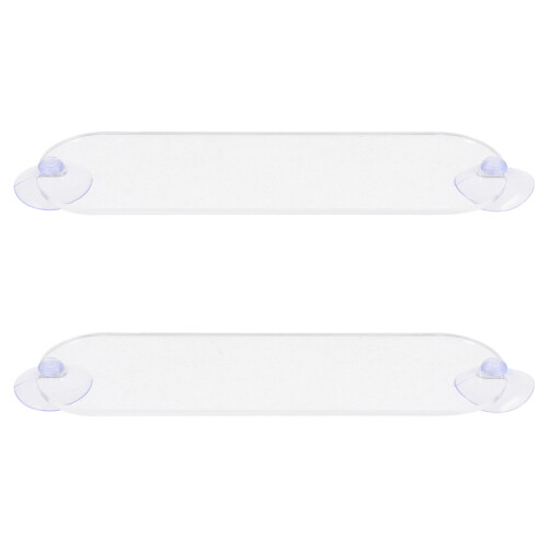 8 Pcs Clear Acrylic Parking Permit Holder With Suction Cups