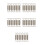40 Pcs Motorcycle Stainless Steel Spring Hooks 5