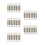 40 Pcs Motorcycle Stainless Steel Spring Hooks 6