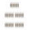 40 Pcs Motorcycle Stainless Steel Spring Hooks 4