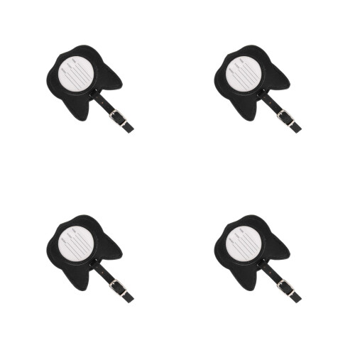 4Pièces Tags Noir Décoratifs En Matériau Durable 1