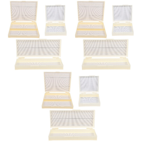 9 Pcs Microscope Slide Dispensers Glass Slide Holders Assorted Boxes 2