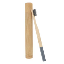 2Pcs Portable Bamboo Toothbrush With Bamboo Tube