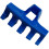 Badminton Stringing Racquet Load Spreader Two-Piece Blue Compatible With Most Badminton Stringing Machines 2