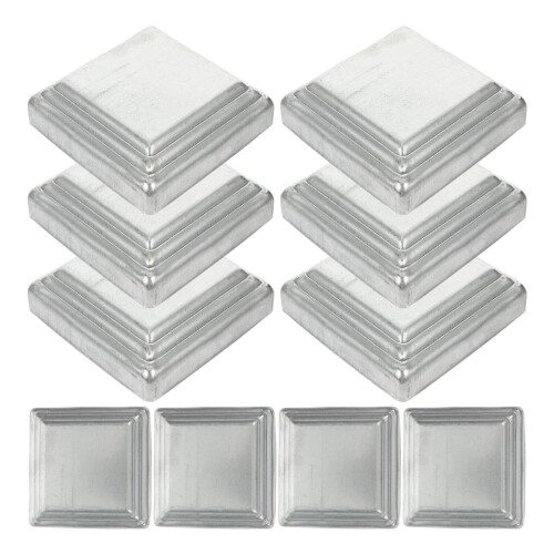 20Pcs Decorative Silver Fence Post Caps for Square Guard Bar Posts
