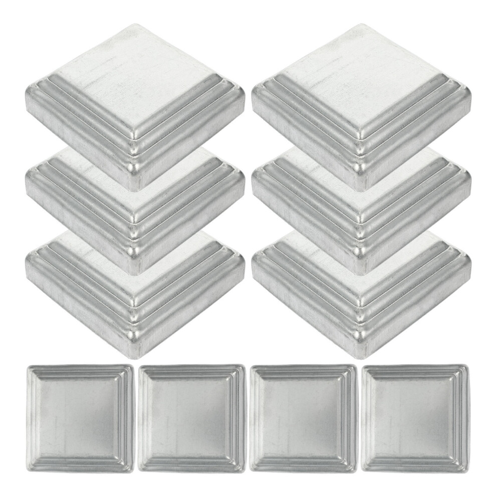 20Pcs Decorative Silver Fence Post Caps For Square Guard Bar Posts 013563783242