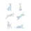 12 Sheets Unique Dog Window Decals Refraction Stickers Decor 1