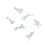 12 Sheets Unique Dog Window Decals Refraction Stickers Decor 3