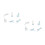 12 Sheets Unique Dog Window Decals Refraction Stickers Decor 4
