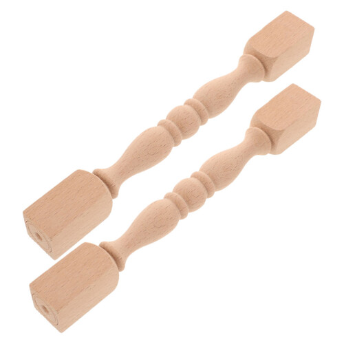 10 Pcs Solid Wood Baluster Spindles For Staircase Fence Cabinet 2