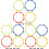 3 Pack Soccer Agility Rings Football Training Circle 5