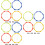 3 Pack Soccer Agility Rings Football Training Circle 10