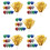 50 Pcs Cheerleading Poms Reusable Cheering Squad Pompoms Props 10