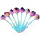 8Pcs Wine Stirrer Flower Shape Stainless Mixing Spoon 2