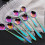 8Pcs Wine Stirrer Flower Shape Stainless Mixing Spoon 3