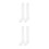 2Paires Hautes Blanches Coton Respirantes 7