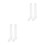 2Paires Hautes Blanches Coton Respirantes 8