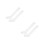 2Paires Hautes Blanches Coton Respirantes 6