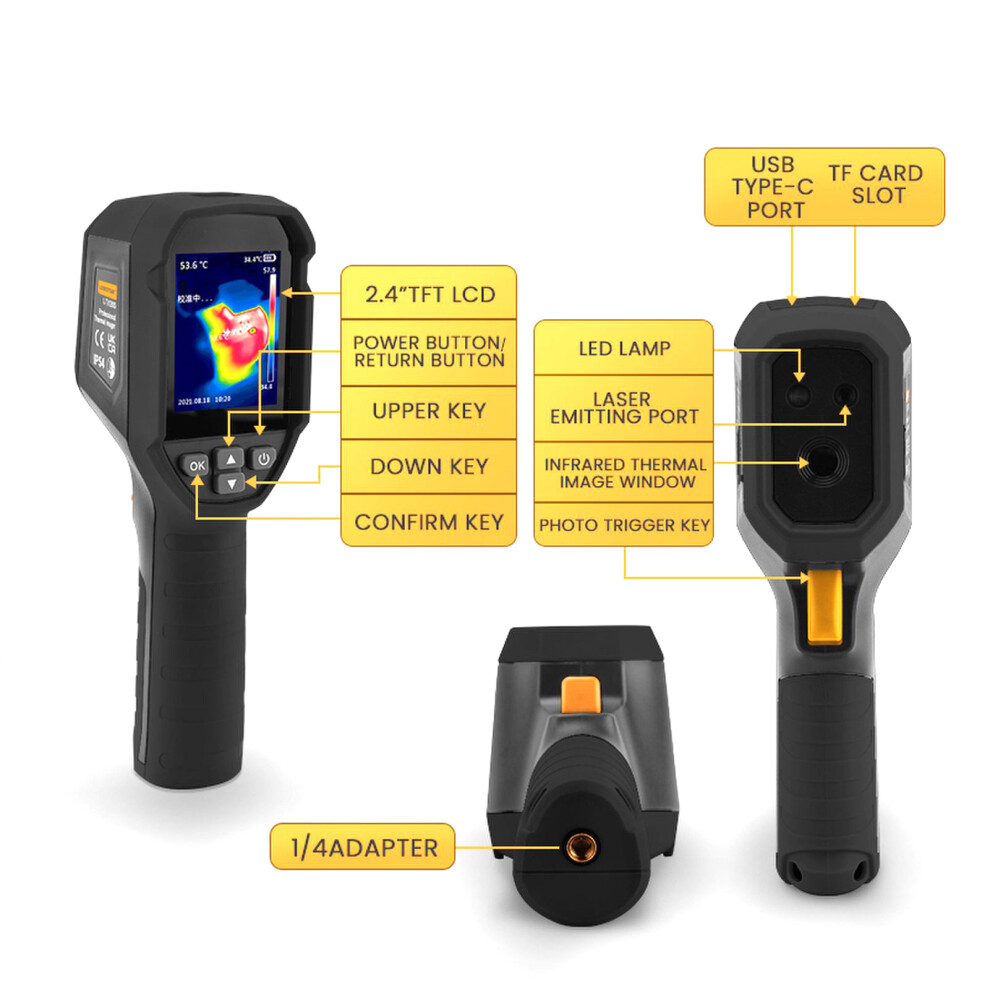 LTi120S Infrared Thermal Imager 120x90 2.4" LCD 32GB Waterproof