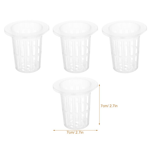 50Pcs Hydroponic Net Pots Reusable Plastic Mesh Cups For Hydroponics 1