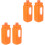 Raindrops Ergonomic Handle Plastic Jug 4pcs 12.2x4.2x4.2in 3