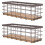 2 Pack Metal Storage Basket Wire With Lid Baskets For Organizing 7