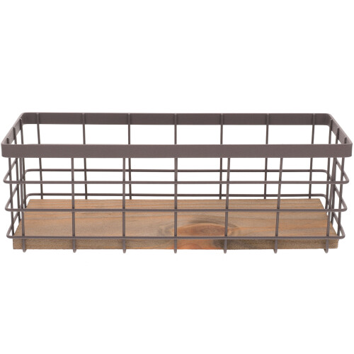 2 Pack Metal Storage Basket Wire With Lid Baskets For Organizing 1