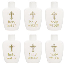 4 Pack Holy Water Bottles Catholic Small Practical Child