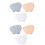 2 Count Cloud Shape Wall Floating Shelves Ac Remote Holder Mount 2