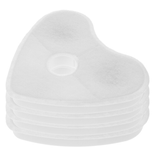 16 Pcs Heart Shaped Filter For Cat Water Fountain 1