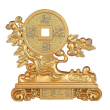 Crystal Bonsai Citrine Tree Feng Shui Money Tree Tree Coins Bonsai Tree Attract Wealth for Office 1Pack
