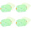 4Pcs Multi-Function Green Silicone Mold for Baby Food Baking Tools 5
