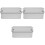 3Pcs Empty Cookie Tin With Lid Rectangle Candy Box 5