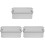 3Pcs Empty Cookie Tin With Lid Rectangle Candy Box 4