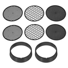 4 Sets 8Pcs Mesh Sifting Pan Garden Sieve Soil Riddle Tool