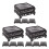 15 Pcs Plastic Square Shelf Tank Stand Vase Riser Plant Base 7