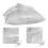 3pcs Wedding Ring Pillow 15x15cm Pearl Decor 7
