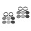 4 Sets 8Pcs Mesh Sifting Pan Garden Sieve Soil Riddle Tool 10