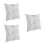 3pcs Wedding Ring Pillow 15x15cm Pearl Decor 9