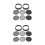 4 Sets 8Pcs Mesh Sifting Pan Garden Sieve Soil Riddle Tool 11