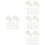 140 Pcs Transparent Wall Tapestry Clips For Home Office 8