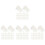 140 Pcs Transparent Wall Tapestry Clips For Home Office 4