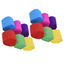 36Pcs Bright Color Crepe Paper Roll Streamers for Party Decorations