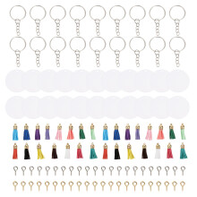 4 Sets Diy Tassel Keychain Miss Keyring Tassles For Craft Making