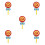 5Pcs Kids Dance Props Lollipop Booth Simulation Candy 18 Cm 7