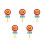 5Pcs Kids Dance Props Lollipop Booth Simulation Candy 18 Cm 8
